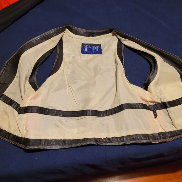 Leather Biker Vest by Beyond Leather - Picture 6 of 14